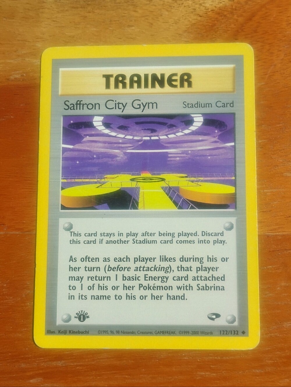 LP WOTC 1st Edition Saffron City Gym Trainer 122/132 Gym Challenge Pokemon Card
